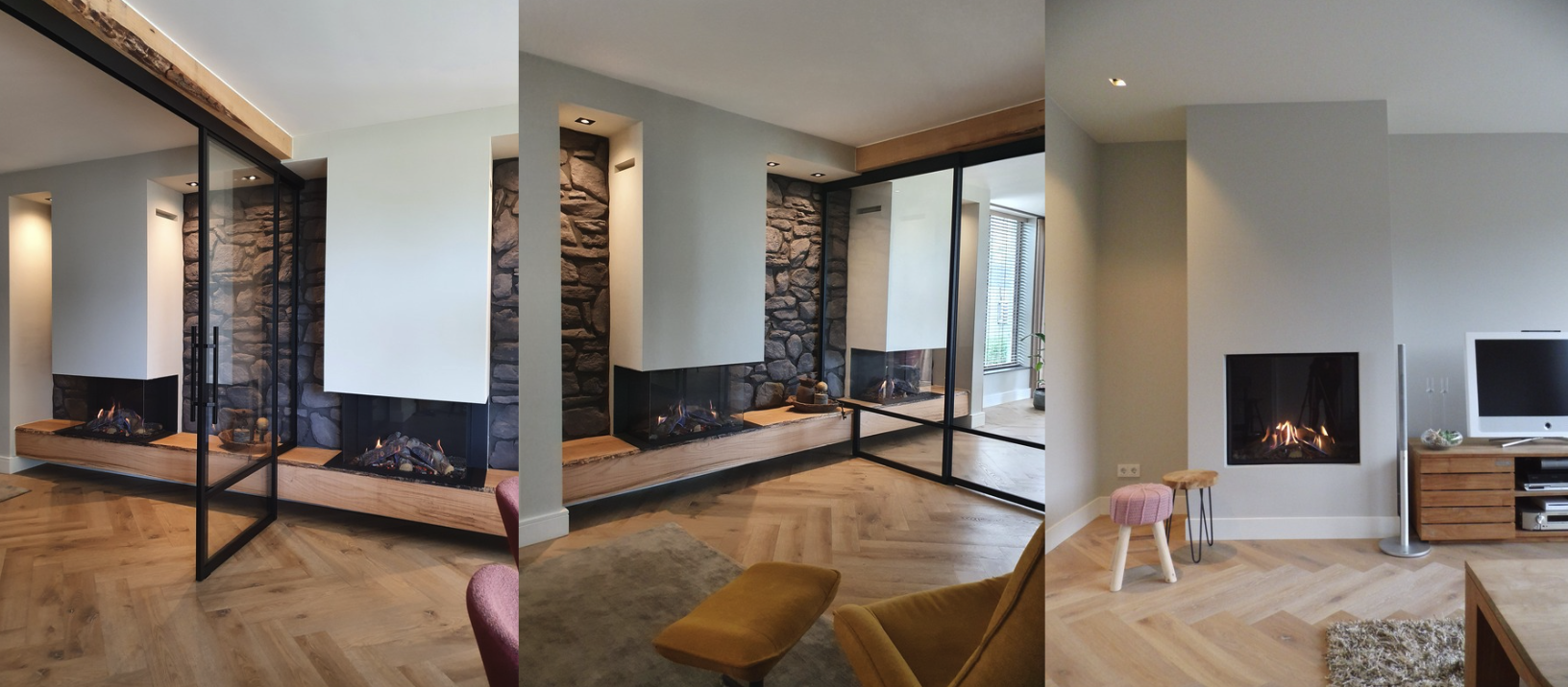 Gesloten gas tunnel haard Barbas/Bellfires Vertical small op propaan 2: Gesloten gashaard Barbas Bellfires Derby L